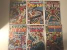 Iron Man late 1970s lot #s 119, 121, 122, 123, 124, 127 VF