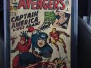 RARE 1964 SILVER AGE AVENGERS #4 CGC 6.0 SS SIGNED STAN LEE CAPTAIN AMERICA KEY