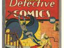DETECTIVE COMICS #36 CGC 2.0 OW pages, BATMAN, ORIGIN OF HUGO STRANGE