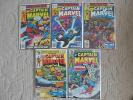 Captain Marvel 5 ISSUE LOT  #57-61 THANOS THE DESTROYER,THOR  FINE TO VERY FINE