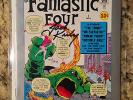 *SIGNED JACK KIRBY* fantastic four #1 marvel milestone edition-certified VF+/NM