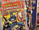 Sgt Fury & His Howling Commandos Lot #13 #29 #38 #118 Captain America SA Key NR