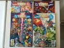 DC VERSUS VS. MARVEL COMICS #1-4 SET  X-MEN, SPIDER-MAN, WOLVERINE, LOBO +