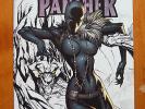 Black Panther 1 #1 2009 J. Scott Campbell Partial Sketch NYCC Variant