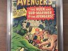 Avengers # 3 CGC 3.0 1st Hulk & Sub-Mariner team-upKEY ISSUESL K