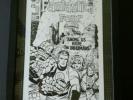 Fantastic Four #45 First App. Inhumans Rare Production Art Cover Monotone KEY