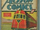 Action Comics 13 CGC 1.0 CR/OW Qualified DC 1939 4th Superman Cover SCARCE