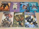 Lot 7 albums 100% Marvel et Panini comics : Wolverine, Thor, Captain, Iron Man..
