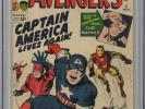 1964 Avengers 4 CGC 3.0 1st SA Captain America