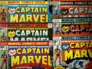 captain marvel (12)  comics book lot  #'s 46-57