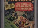 Avengers 3 - CGC 6.0 OW - 1st Hulk & Sub-Mariner - Captain America & Iron Man