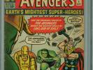 Avengers 1 CGC 5.0 VG/F Marvel 1963 Thor Hulk Iron Man Ant-man 1st App Avengers