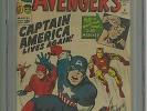 Avengers #4 (CGC 3.5) C-O/W pgs; 1st Silver Age Captain America; Kirby (c#12788)