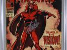 Avengers #57 10/68 CGC 3.0 SS 1st App VISION Stan Lee Black Widow Ultron Key