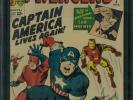 Avengers 4 CGC 6.0 - 1st Silver Age Captain America