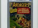 Avengers #3 CGC 3.0 VINTAGE Marvel Comics 1st Hulk Subby Team Up Silver Age 12c