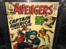 Avengers 4 CGC 3.5 1st SA Captain America Stan Lee