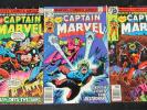 Captain Marvel Lot (3) #57, 58, 59 High Grade NM Marvel Comics C440