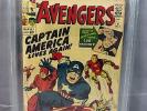 THE AVENGERS #4 (Captain America 1st Silver Age app.) CBCS 3.5 Marvel 1964 cgc