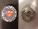 SUPERMAN Collection. 1oz Silver Colorized Superman &1oz Silver Superman Coin