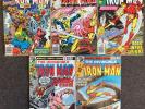 Invincible Iron Man 1st Series # 114,117,119,120,121 Marvel Comics Lot