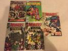 Marvel Vintage Comic Lot - Fantastic Four #56 Avengers #20 #24 #50 Wolverine #4