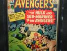 Avengers #3 - 1st Hulk and Sub-Mariner Team Up - CGC Grade 4.0 - 1964