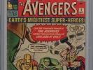 Avengers #1 (Marvel 1963 1st Series) CGC 3.0 Good/Very Good