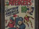 Avengers 4 CGC 3.5 VG * Marvel 1964 *   1st Silver Age Captain America  