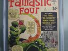 Fantastic Four #1 CGC 5.0 OWW **1st & Origin Fantastic Four** Marvel Comics 1961