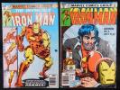 Iron Man #128 & #126 (1979, Marvel Comics) "Demon In A Bottle" Classic Covers