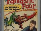 Fantastic Four #10 CGC 7.0 FN/VF STAN LEE JACK KIRBY APPEARANCE Marvel Comics
