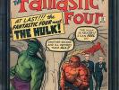 Fantastic Four #12 CGC 9.4 NM Universal CGC Certified Hulk battles Thing