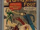 Fantastic Four #20 CGC 3.0 GD/VG HUMAN TORCH Origin of MOLECULE MAN Marvel Comic