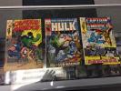 Marvel Captain America 110 & 127 and Incredible Hulk 118 Vintage