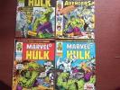 Mighty World of Marvel 196,197,198,199 reprints Hulk 180, 181 1st Wolverine