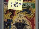 Fantastic Four #59 CGC 5.5 FN- SIGNED STAN LEE DOCTOR DOOM INHUMANS Marvel Comic