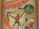 AMAZING SPIDERMAN #1 CGC 3.0 CREAM TO OFF WHITE PAGES MARCH 1963 (SA)
