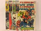Captain America 4 Comic Lot/Run Marvel 116 117 118 124 1st 2nd Falcon App Vision