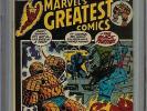Marvel's Greatest Comics #39 CGC 8.0 VF SIGNED STAN LEE FANTASTIC FOUR T'CHALLA