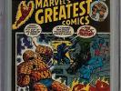 Marvel's Greatest Comics #39 CGC 8.5 VF+ SIGNED STAN LEE FANTASTIC FOUR Marvel