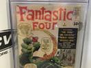 CGC 4.0 Fantastic Four 1 1961 - Jack Kirby Autographed