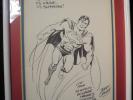 SUPERMAN FULL FIGURE Original Art JERRY ORDWAY 1988 Cleveland TV SHOW DC COMICS