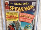 Amazing spider-man # 18 cgc 6.0 Stan Lee 1st Leeds, Avengers Fantastic four,14,4