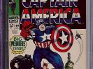 Captain America #100 CGC 9.4 1968 1st Issue Avengers Iron Man G11 143 cm SALE