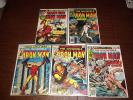 Lot of 5 Early High Grade Iron Man 100, 109, 120, 125, Giant Size 1