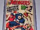 Avengers 4 CGC 3.0 OW Pages Captain America