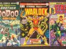 Strange Tales # 172 178 184 Marvel Comics Lot Adam Warlock Brother Voodoo Doctor