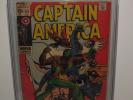 1969 Captain America Comic Book 118 CGC 2.0 Signed by Stan Lee #BD10