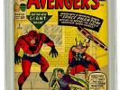 Avengers #2 CGC 3.0 VINTAGE Marvel Comic KEY 1st Space Phantom OLD LABEL Silver